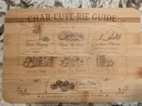 [Laser cut and engrave] Char-Cute-Rie Guide Wooden Serving Board for Cheese and Appetizers