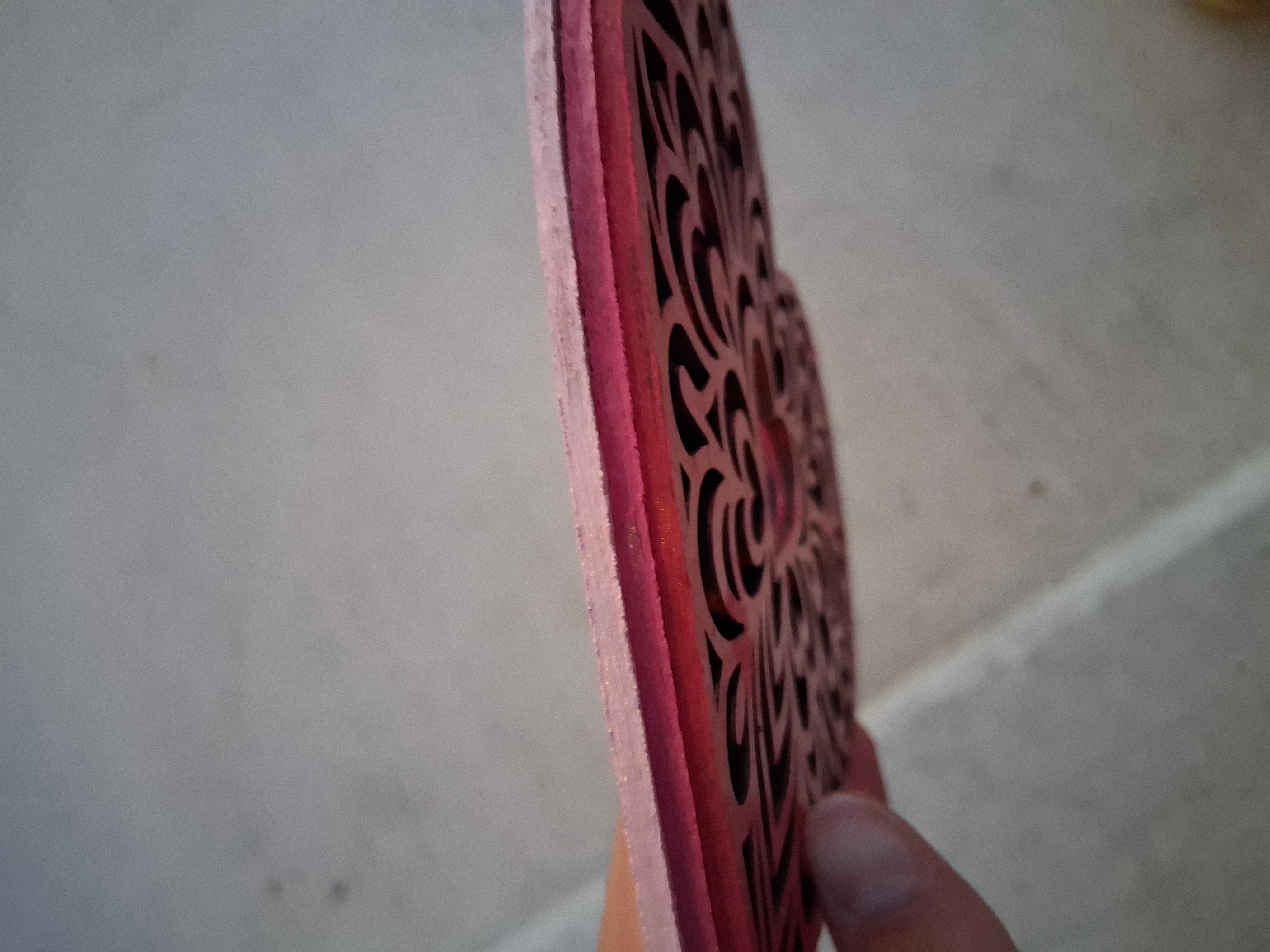[Laser cut and engrave] Layered Heart Mandala