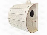 [Laser cut and engrave] Wall Mounted Birdhouse with Intricate Celtic Knot Pattern