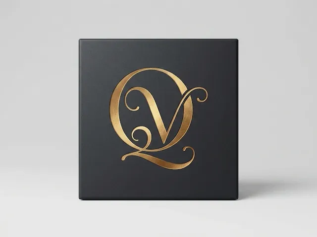 Elegant QV Monogram Logo Design