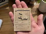 [Laser cut and engrave] Charmeleon Pokemon Trading Card Wooden Collectible