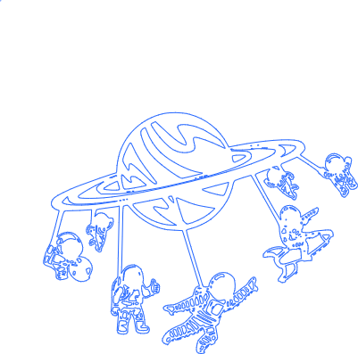 Laser Cut Kids Astronaut Wall Decor Space Wall Art DXF File.xs