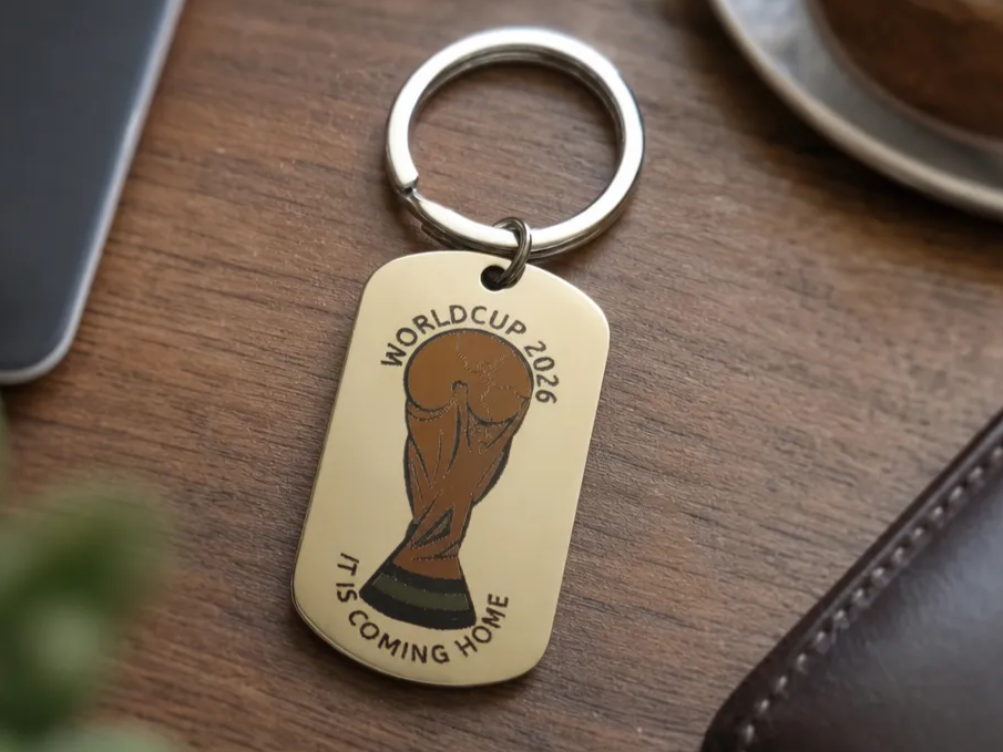 World Cup 2026 Soccer Trophy Keychain