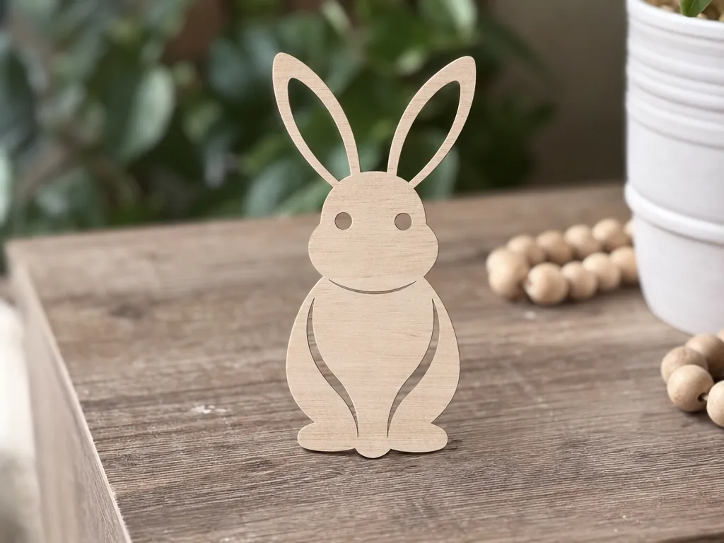 [Laser cut and engrave] Easter Bunny - Laser Cutting Design