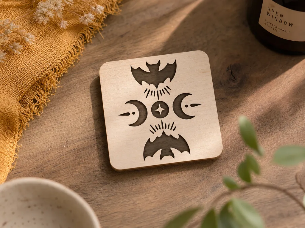 Halloween Celestial Bat Coaster