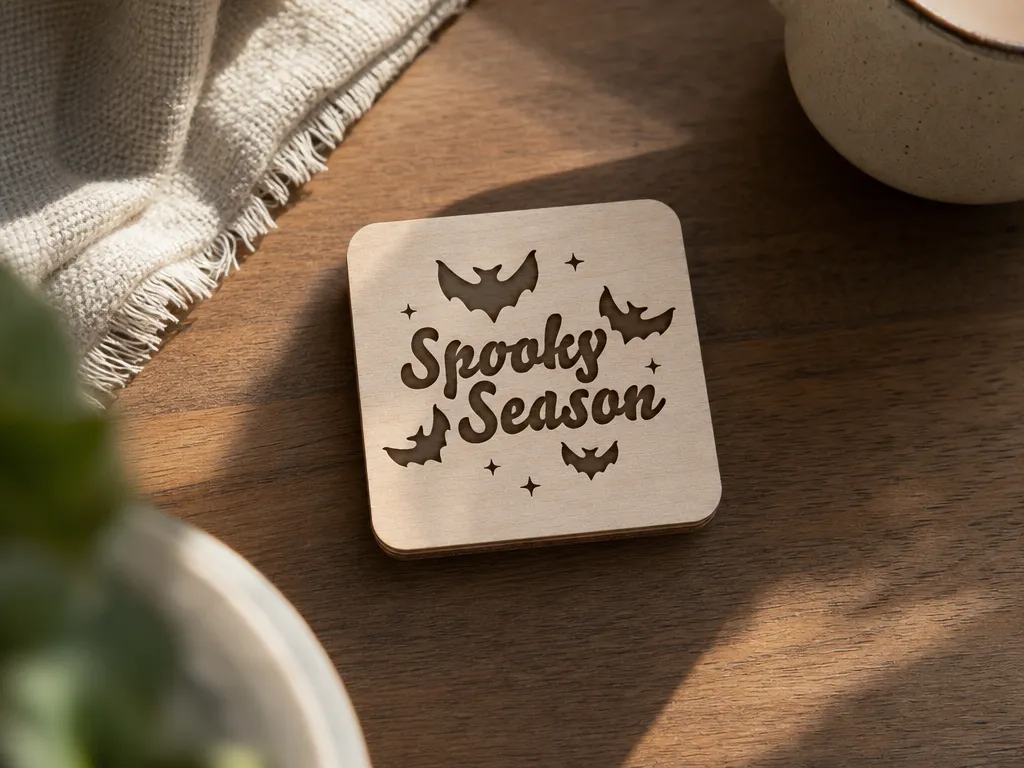 Halloween Bat Coaster