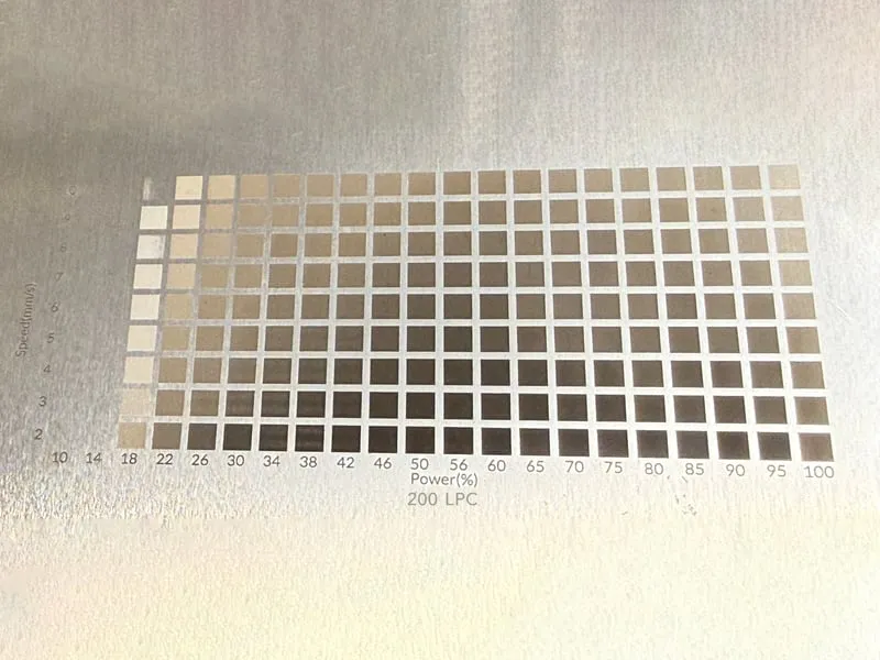 F1 IR Grid Test 1-200 Speed instruction: step 1 - Print