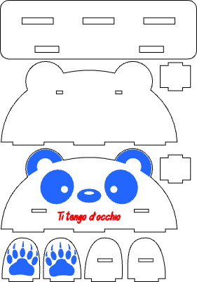 porta occhiali panda.xs