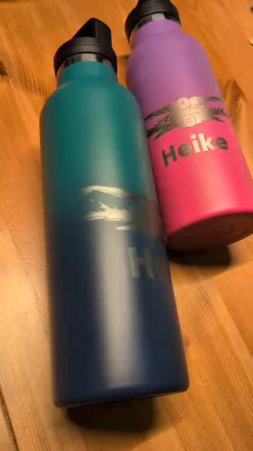 [Laser cut and engrave] Swimming Themed Stainless Steel Drinking Bottle