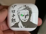 [Laser cut and engrave] Étui pour écouteurs avec illustration de Roronoa Zoro