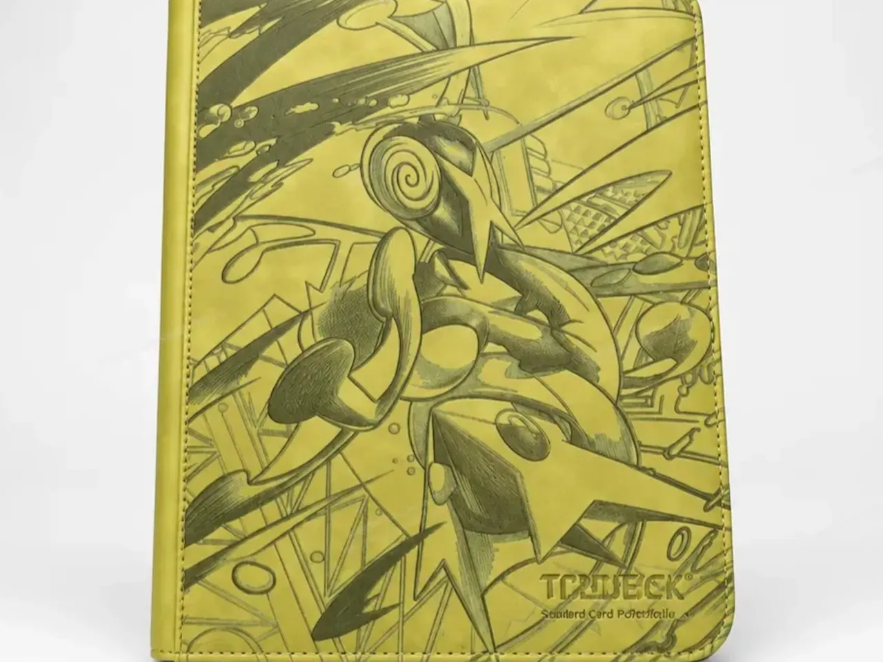 [Laser cut and engrave] Yellow Trading Card Binder with Abstract Character Illustration