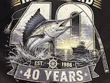 [DTF Printing] Reel Legend 40th Birthday Fishing Graphic T-Shirt