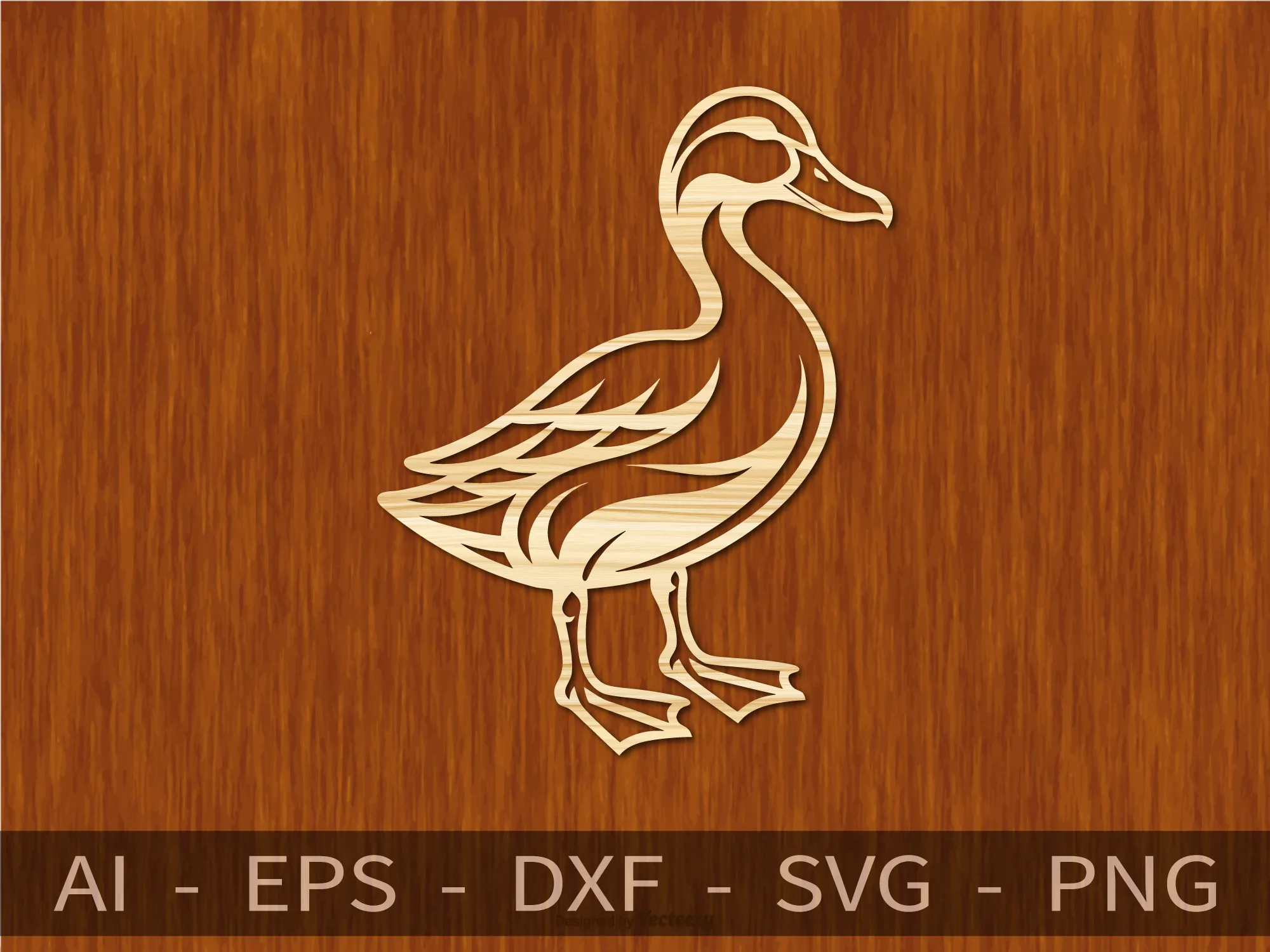 Stylized Duck Silhouette Wall Art