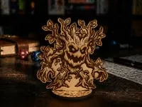 [Laser cut and engrave] Treant monster tabletop gaming miniature