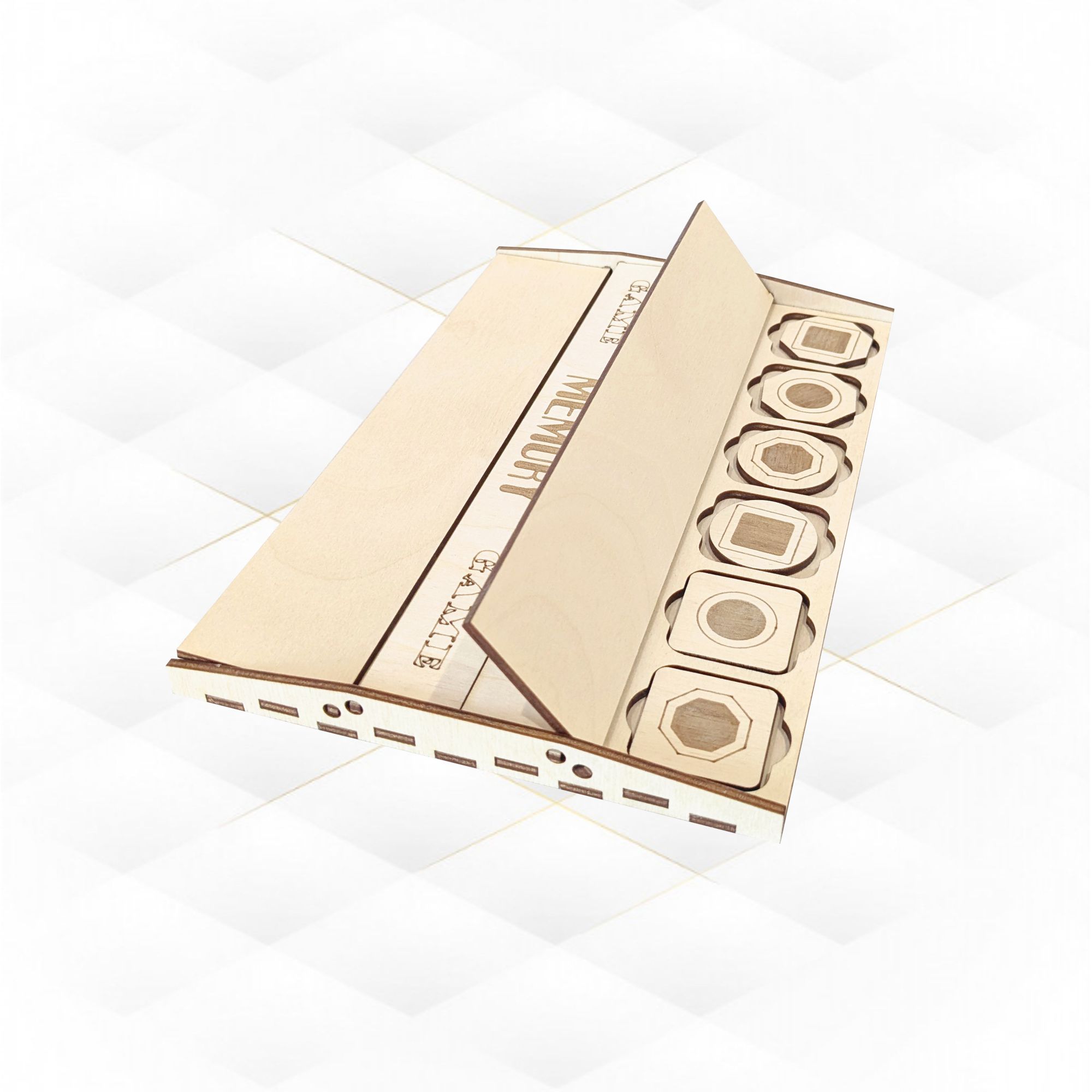 [Laser cut and engrave] Board Game Memory Laser Cut Template, Gift Set Games, Laser Cutting Model