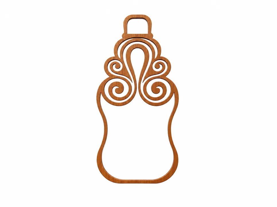 Baby Bottle - Decorative Laser Cut Design