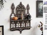 [Laser cut and engrave] Gothic Cathedral Style Wooden Display Shelf for Curios and Collectibles Laser Cut Bundle