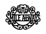 [Laser cut and engrave] Panneau mural décoratif Healthy Smile avec motif de dent pour cabinet dentaire