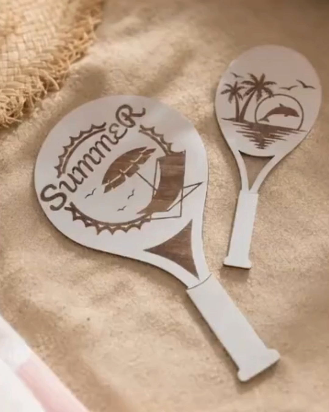 Raquettes de plage enfant et adulte personnalisable