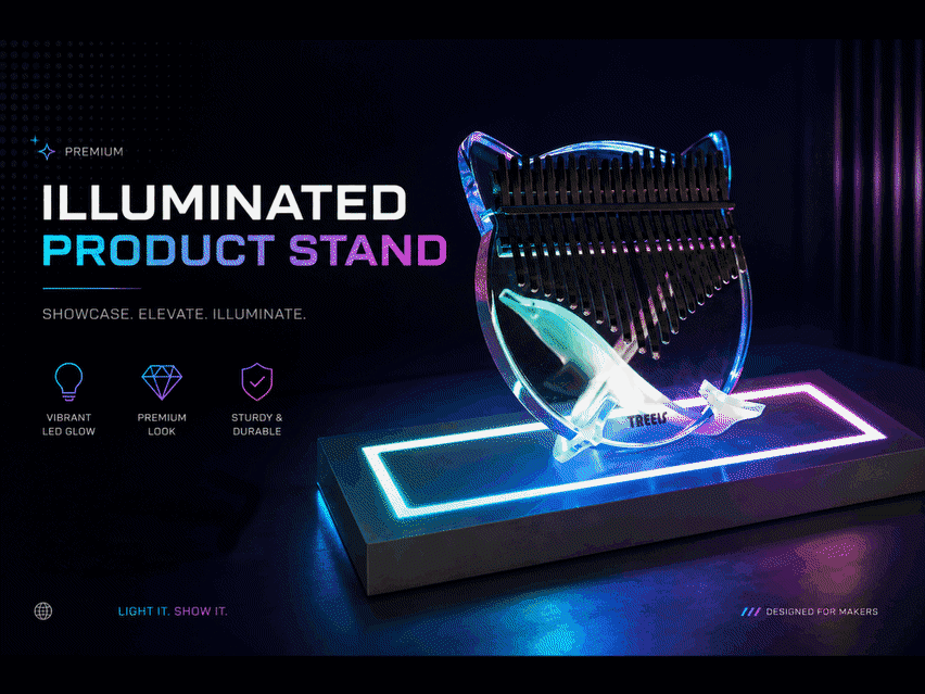 Illuminated Product Stand ( Home Assistant, Alexa, Google Nest Compatible)