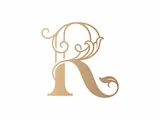 [Laser cut and engrave] R Elegant Wedding Monogram – Refined Bridal Initial with Graceful Calligraphic Flourishes for Laser Cut Signs, Cake Toppers, Invitations & Engraving