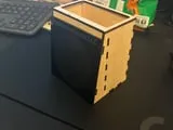 [Laser cut and engrave] Posada Antiques LLC Mexican Gold Coin Design Desk Organizer
