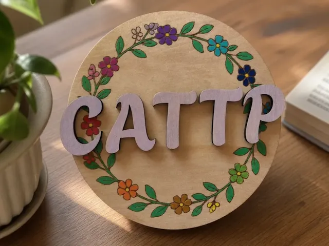 Plaque décoration CATTP