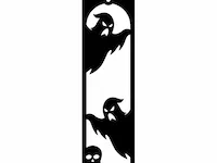 [Laser cut and engrave,Other] Halloween Ghost Themed Wooden Bookmarks with Hanging Charms