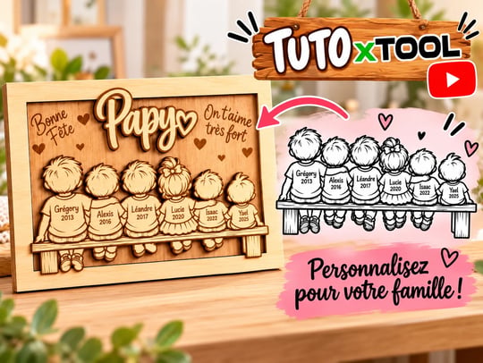Personalized Family Portrait Wood Plaque