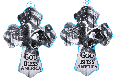 God Bless America cross.xs