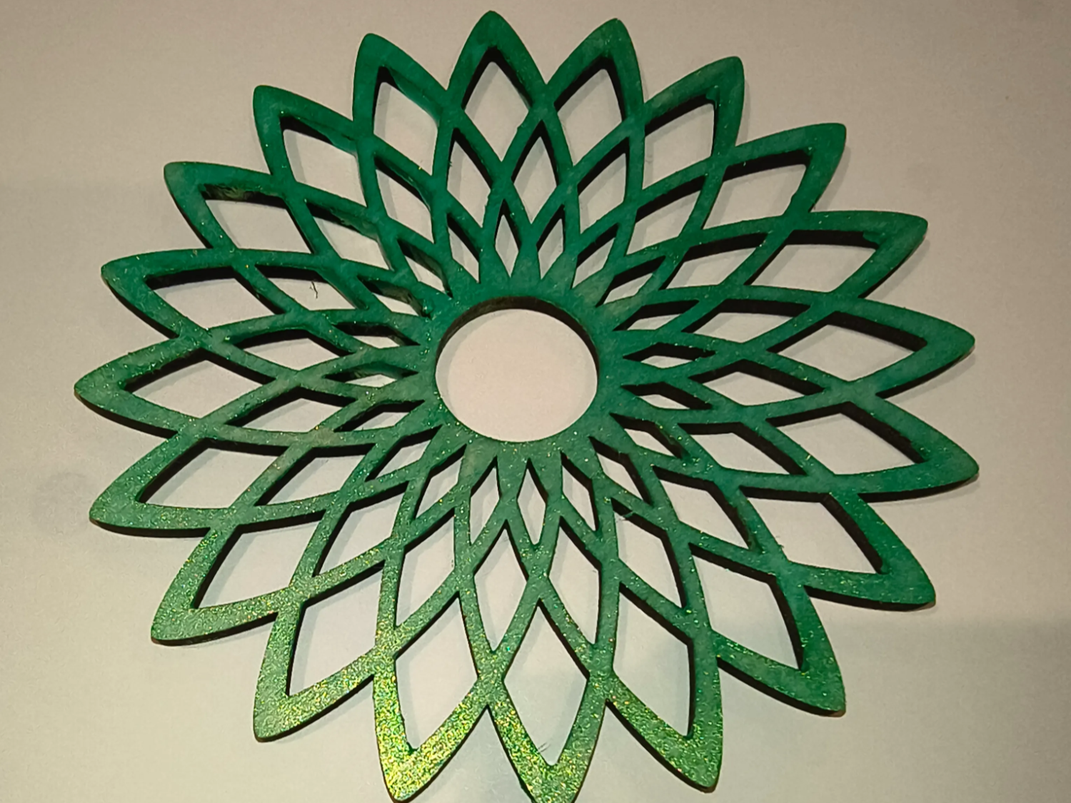 Green Geometric Mandala Wall Hanging