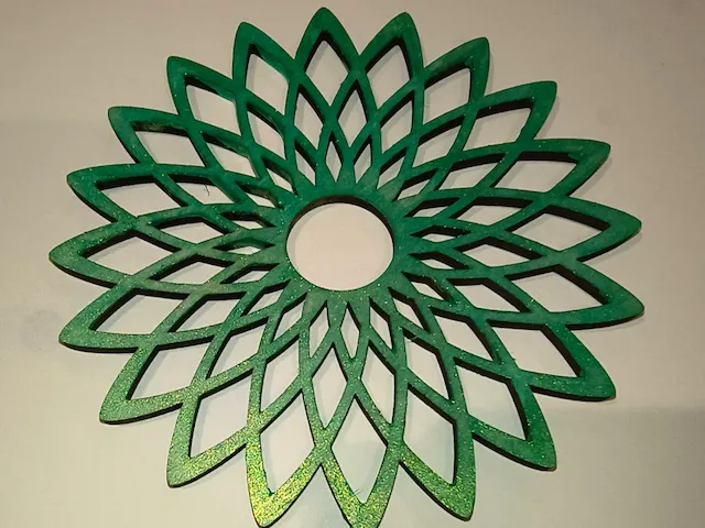 Green Geometric Mandala Wall Hanging