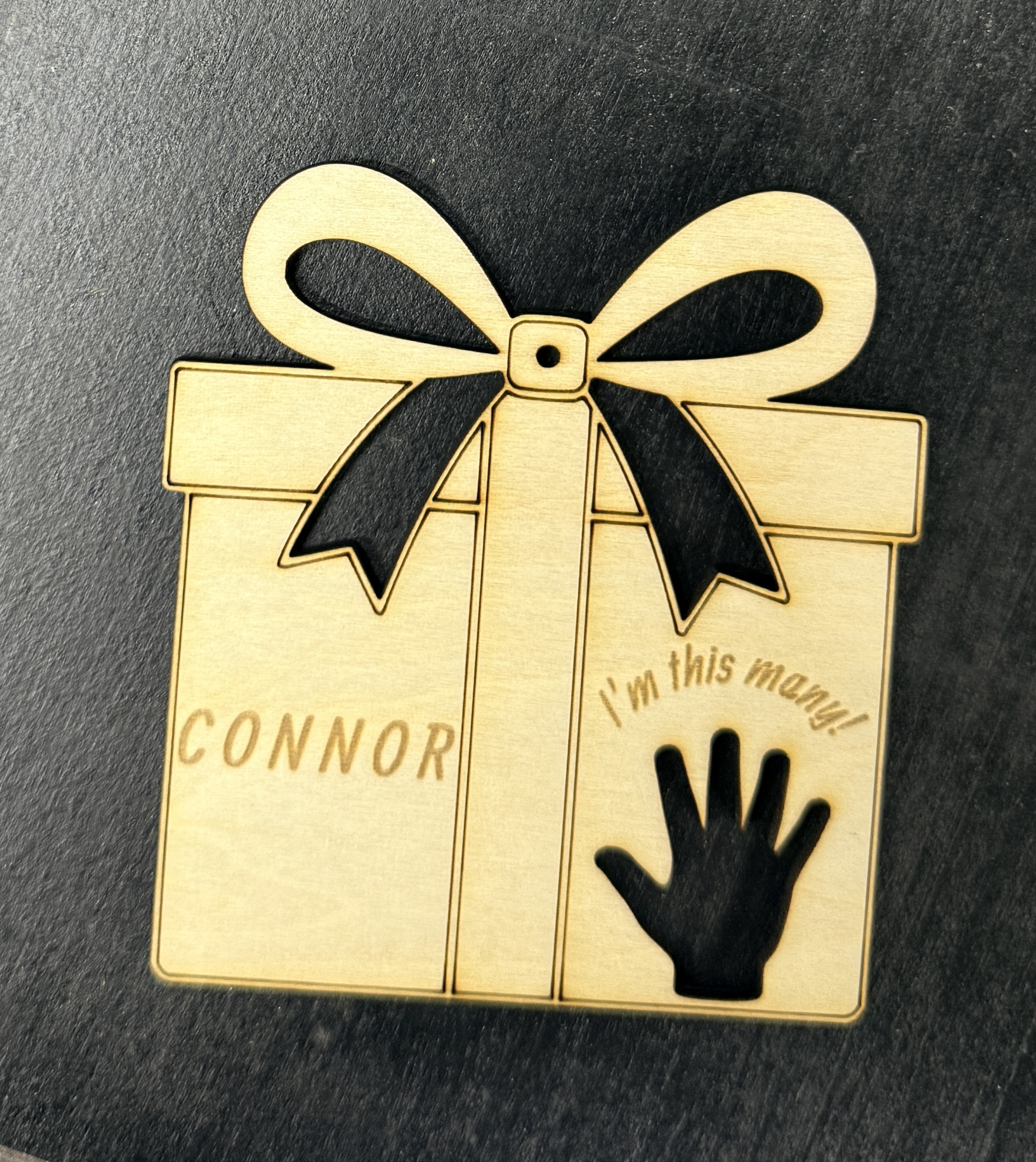 [Laser cut and engrave] I'm This Many! Kid's Birthday Decoration