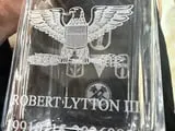 [Laser cut and engrave] U.S. Army Eagle Glass Whiskey Decanter