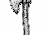 [Laser cut and engrave] Viking Style Hand Axe Pendant Keychain