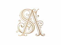 [Laser cut and engrave] SA Ornate Royal Initials Monogram