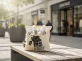 [DTF Printing] Work Hard Shop Harder Bag - Halftone Style