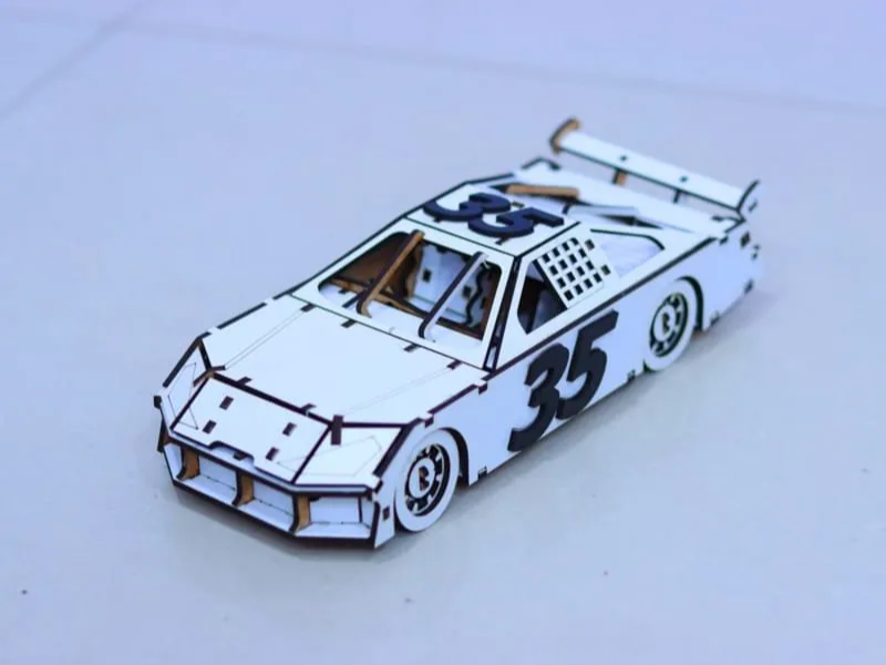 Number 35 Stock Car Model Kit