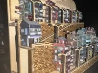 [Laser cut and engrave] Village in a Box Miniature Urban Streetscape Diorama