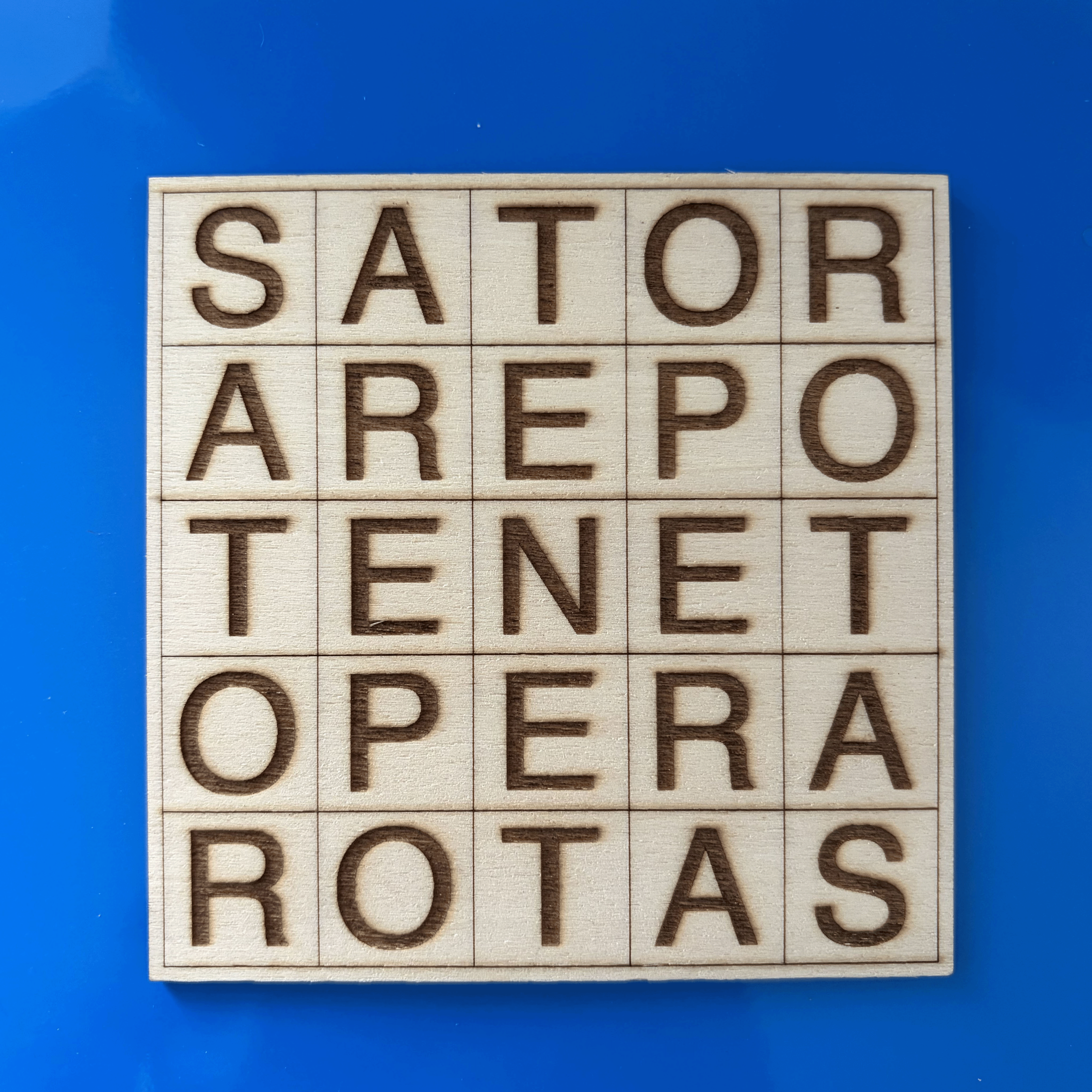 [Laser cut and engrave] Sator