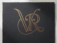 [Laser cut and engrave] Elegant VR Monogram Logo Design