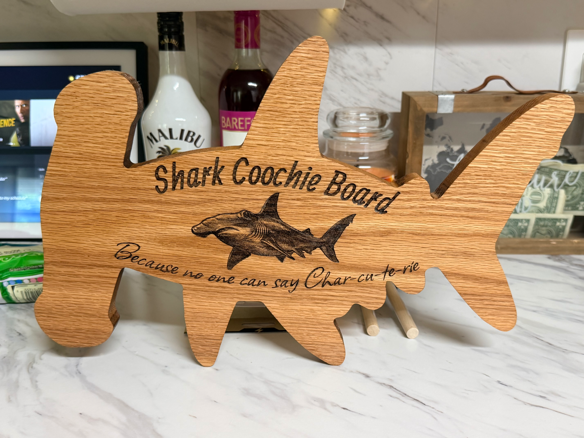 Shark charcuterie board