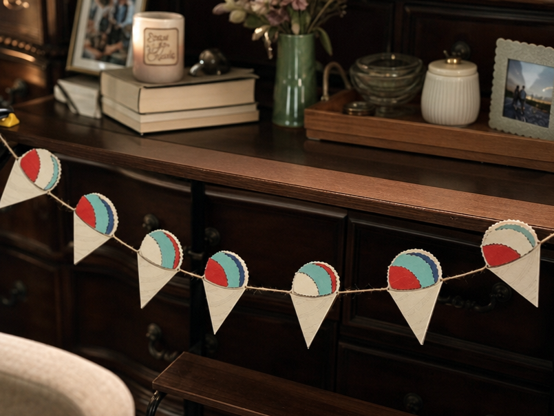 Snow Cone Themed Party Garland