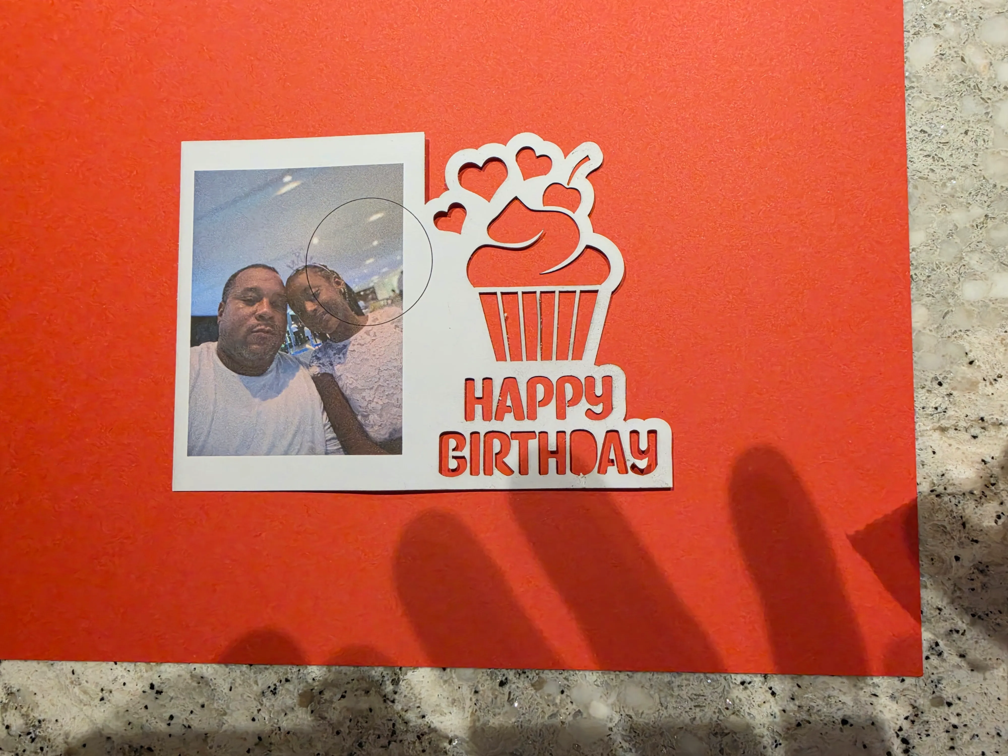 Happy Birthday Cupcake Photo Frame Keepsake