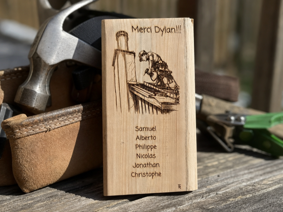affiche sur bois