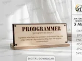 [Laser cut and engrave] 3D Funny Desk Signs Bundle. Sarcastic Office Plaque Laser Cut Files. Humor Work Decor. Drama Queen SVG. Overthinker. Bad Bitch. Personalized