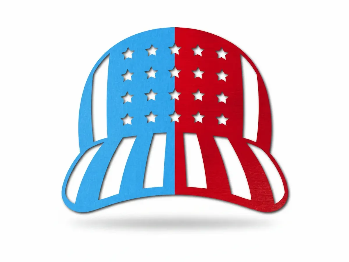 [Laser cut and engrave] American Cap - Laser Cutting Design