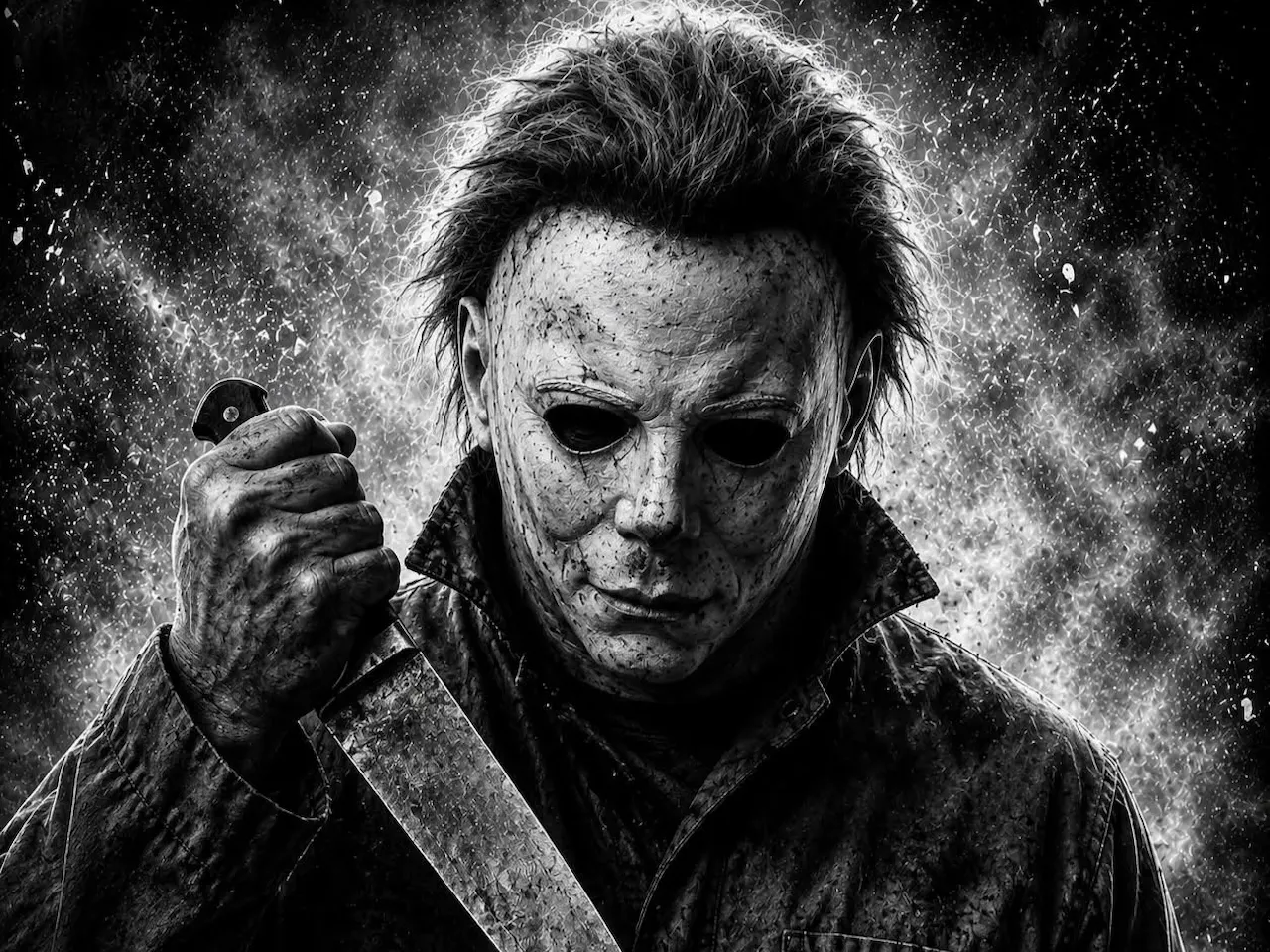 [Laser cut and engrave] Michael Myers Halloween Horror Movie Character Portrait