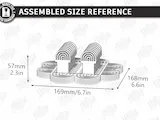 [Laser cut and engrave] Flower Shaped Embroidery Floss Organizer with Thread Bobbins Laser Cut Bundle. Crafting and Sewing