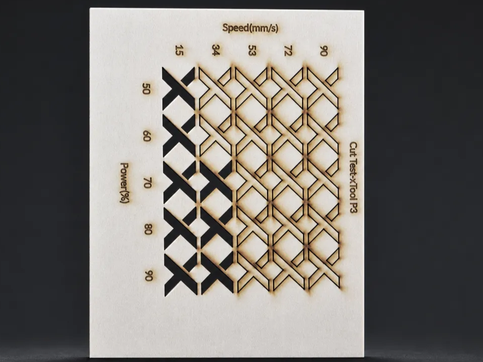 cut test on the P3 for 1/8" MDF